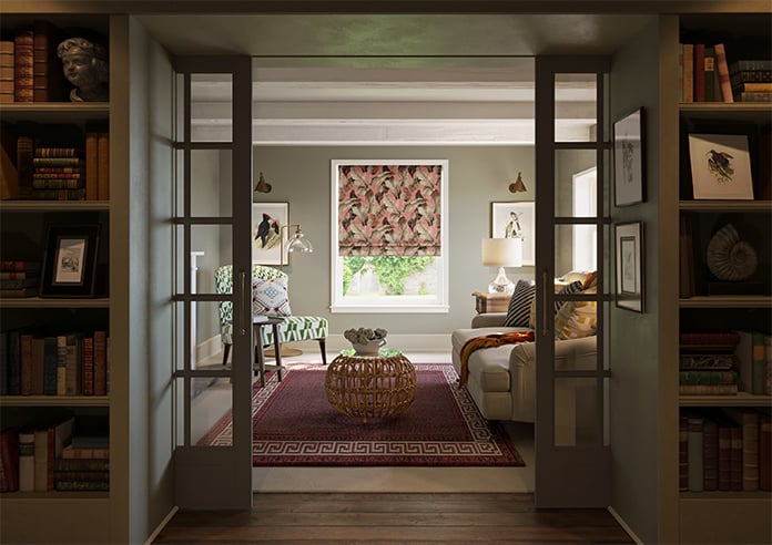 Nicobar, Blush - Motorised Roman Blind - Image 8